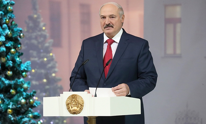 Лукашенко на главной елке